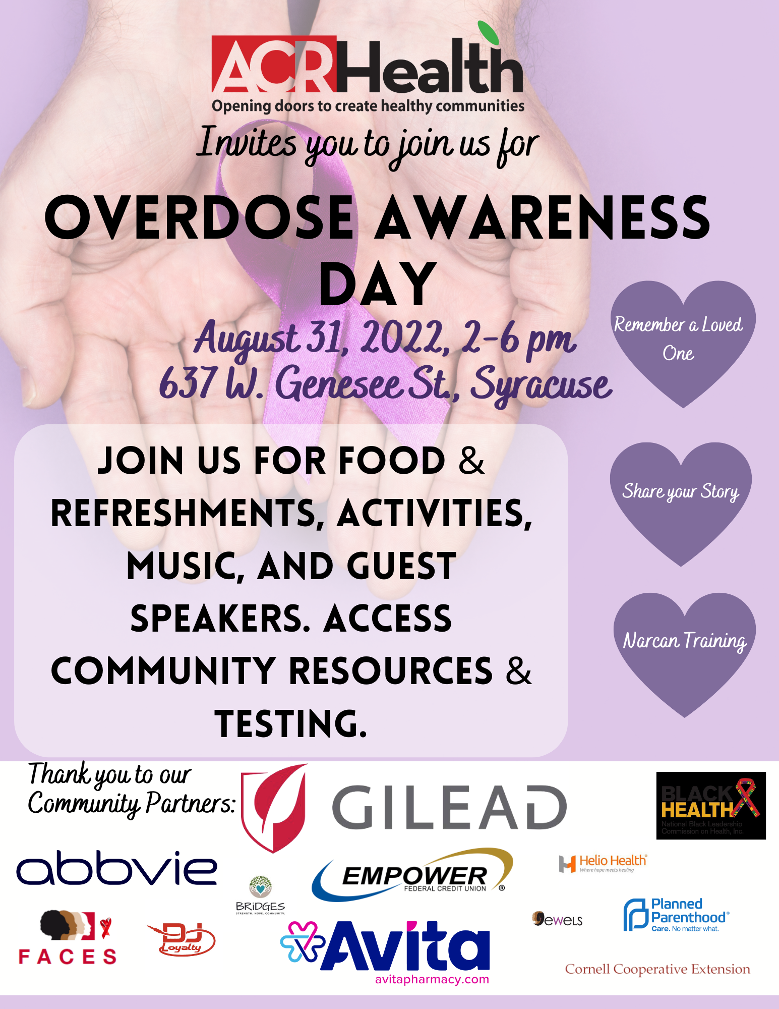 1st Annual Overdose Prevention Day brought to you by ACR Health and ...